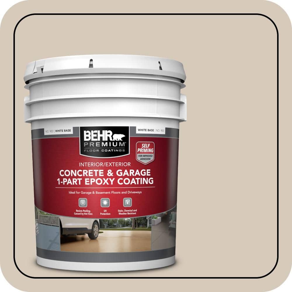5 gal. #PPU5-12 Almond Wisp Self-Priming 1-Part Epoxy Satin Interior/Exterior Concrete and Garage Floor Paint price history on PriceWatchPro