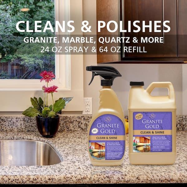 Shine Spray Countertop Cleaner, Laminate Countertop Cleaning And Shining Solution