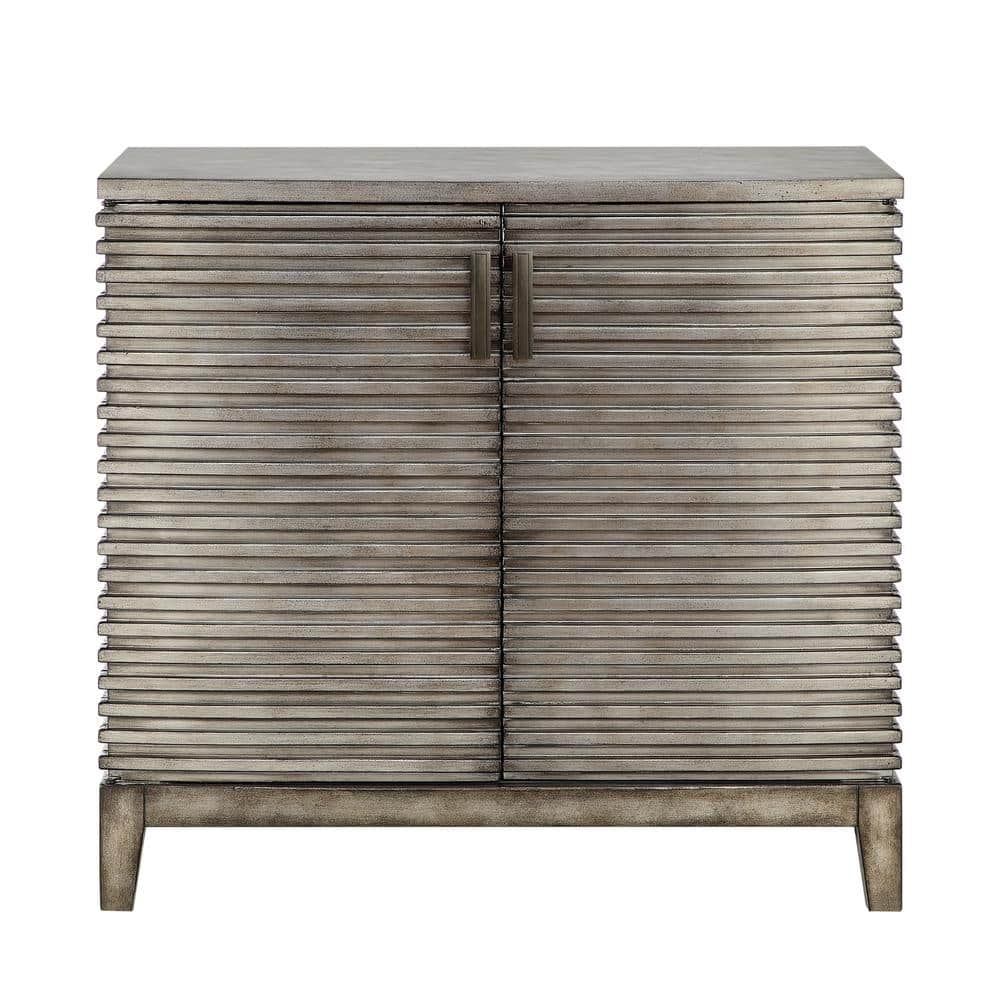 West Ridge 36" Distressed Gray Wood Accent Chest