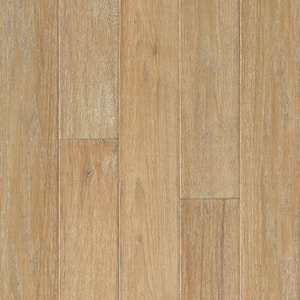 Take Home Sample - American Vintage Cozy Living Red Oak 5 in. x 7 in. Scraped Solid Hardwood Flooring