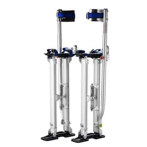 24 in. to 40 in. Adjustable Height Silver Drywall Stilts