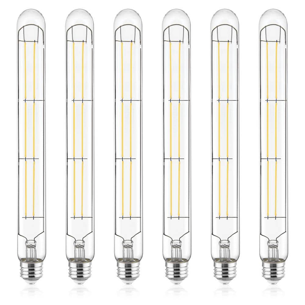 60W Equivalent, Vintage T9 Long Tube LED Light Bulbs, 4000K, 800-Lumens Dimmable 7-Watt Clear Glass Filament Bulb 6-Pack price history on PriceWatchPro