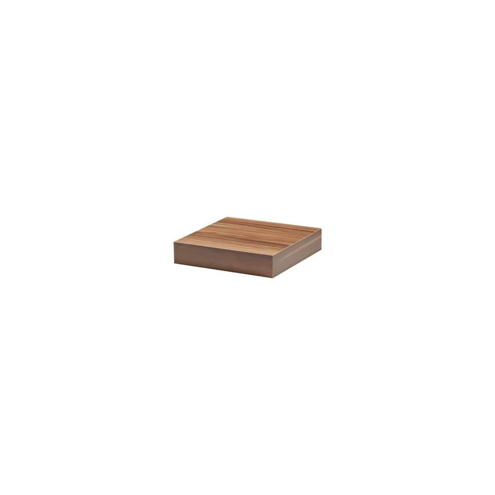 UPC 816658010472 product image for BIG BOY 9.8 in. x 9.8 in. x 2 in. Walnut MDF Floating Decorative Wall Shelf with | upcitemdb.com