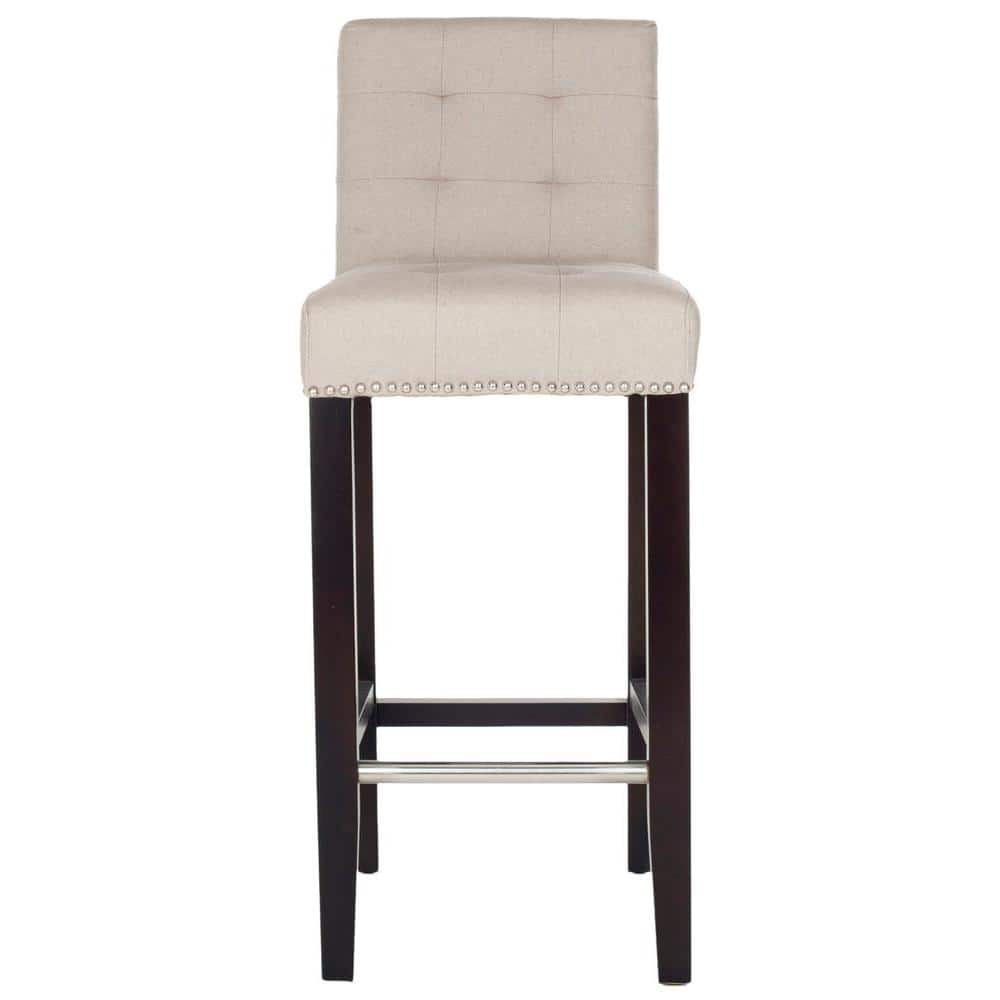 Reviews for SAFAVIEH Thompson 30 in. Taupe Cushioned Bar Stool - MCR4505C The Home Depot
