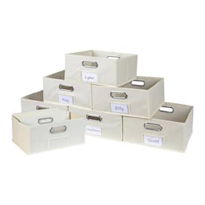 6 in. H x 12 in. W x 12 in. D Brown Fabric Cube Storage Bin 12-Pack