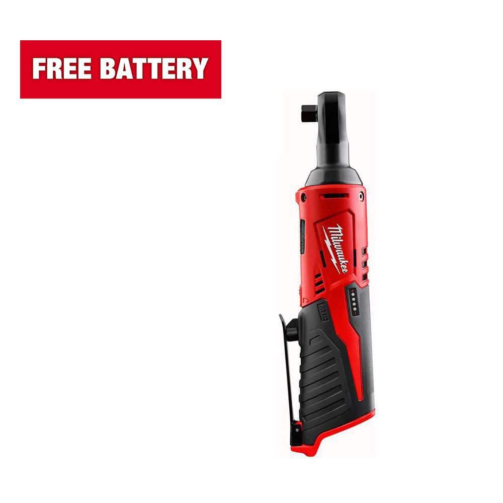 漣ジュン Milwaukee M12 12V Lithium-Ion Cordless 3/8 in. Ratchet (Tool