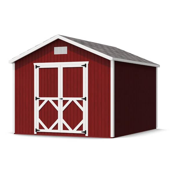 Little Cottage Co. Classic Gable 10 ft. x 12 ft. Outdoor Wood Storage Shed Precut Kit (120 sq. ft.)