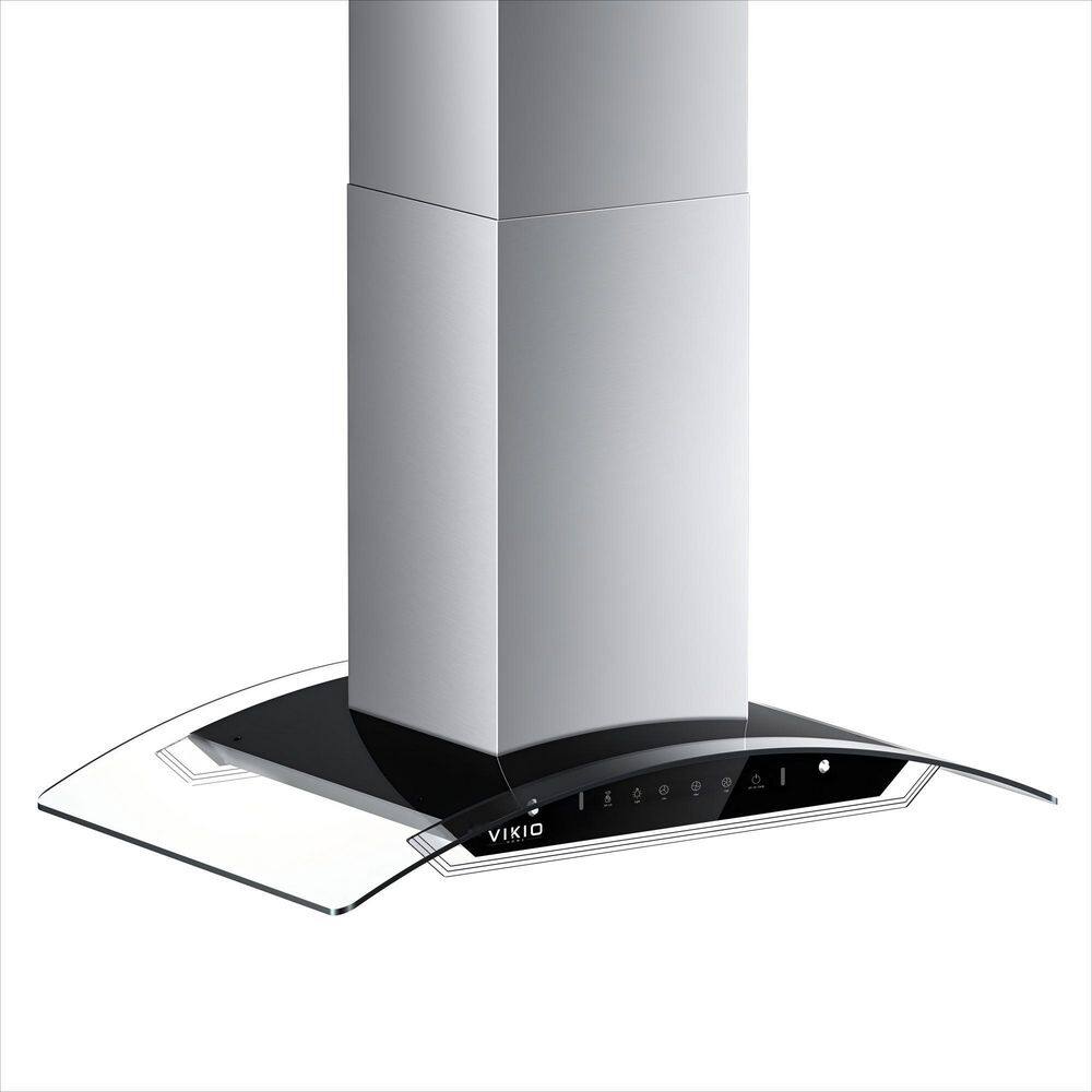 35.4 in. 900 CFM Ducted Island Mount Range Hood in Stainless Steel with LED Light and Glass Panel price history on PriceWatchPro