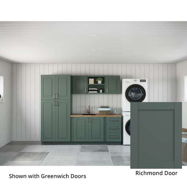 MILL'S PRIDE Richmond Aspen Green Plywood Shaker Stock Ready to