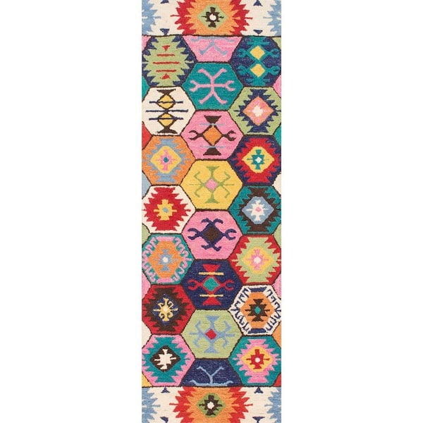 nuLOOM Giuseppina Tribal Bohemian Multi 3 ft. x 8 ft. Runner