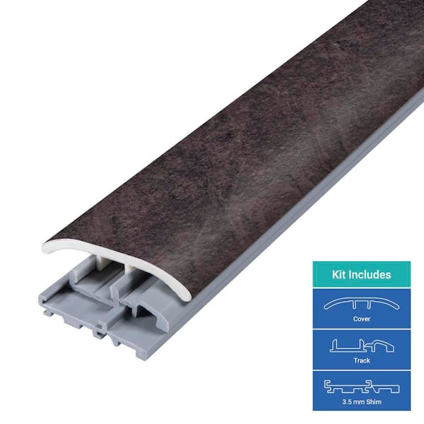 Monolith 0.31 in. T x 2 in. W x 78.7 in. L Vinyl 4-in-1 Molding