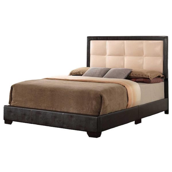 AndMakers Panello Brown and Gray King Panel Beds