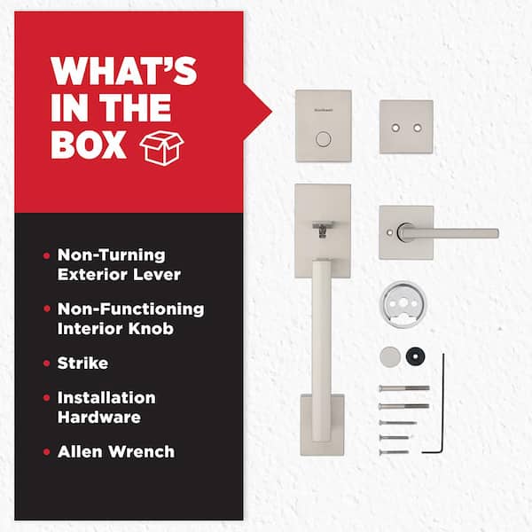 Kwikset San Clemente Dummy Door Handleset with Square Halifax
