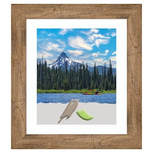 Owl Brown Wood Picture Frame Opening Size 20 x 24 in. (Matted To 16 x 20 in.)