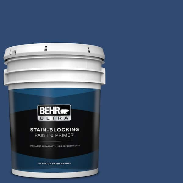 BEHR ULTRA 5 gal. #S-H-590 Sailboat Satin Enamel Exterior Paint & Primer