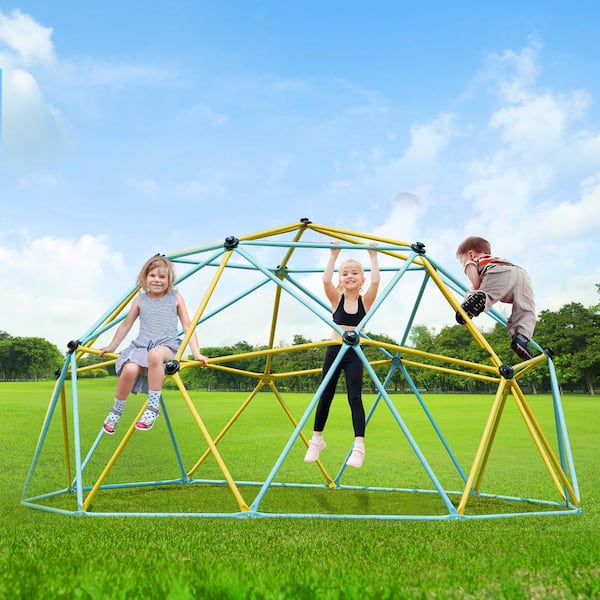 SKYSHALO Climbing Dome, Multi-Colored Jungle Gym Supports