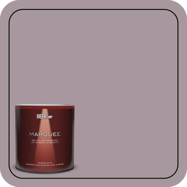 BEHR MARQUEE 1 qt. #N110-3 Fig Preserves One-Coat Hide Matte Interior Paint & Primer