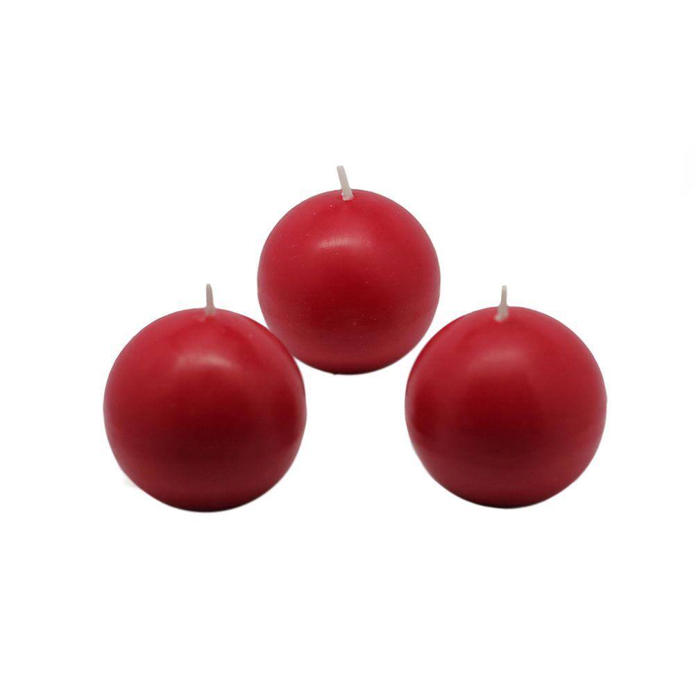 UPC 685024158656 product image for Zest Candle 2 in. Red Ball Candles (Box of 12) | upcitemdb.com