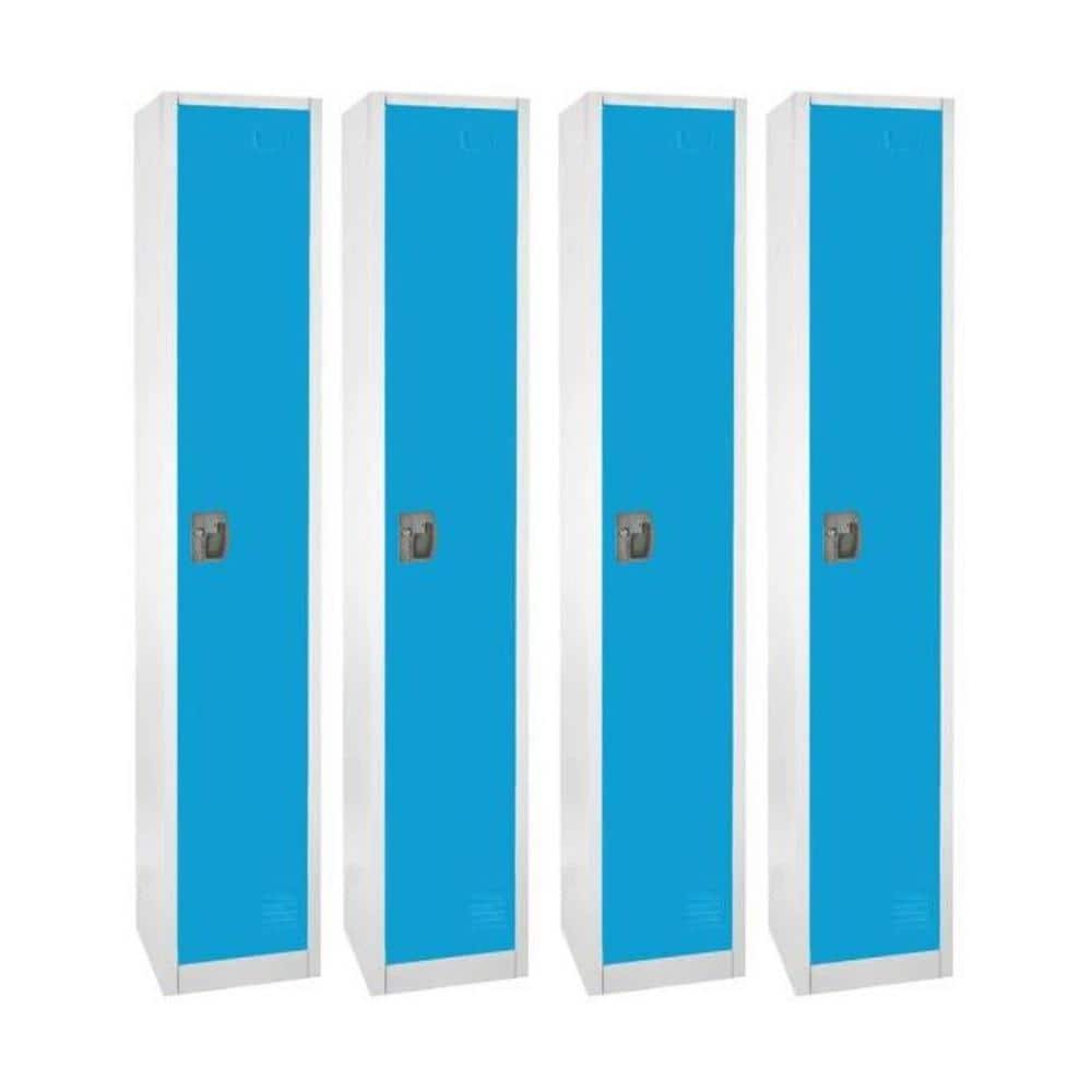 licht Zonder puree AdirOffice 629 Series 72 in. x 12 in. x 12 in. 1-Compartment Steel Tier Key  Lock Storage Locker in Blue (4-Pack) 629-201-BLU-4PK - The Home Depot