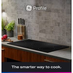 36 in. Smart Radiant Electric Cooktop in Black with 5 Elements