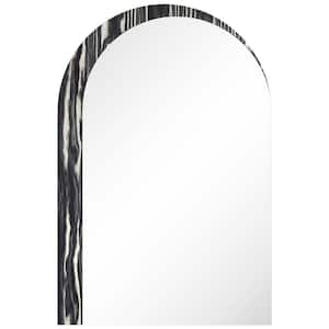 Arched Elegance Wall Mirror in., 36 in. x 24 in.  Arched Mirror Featuring an Exotica Stained Veneer Frame