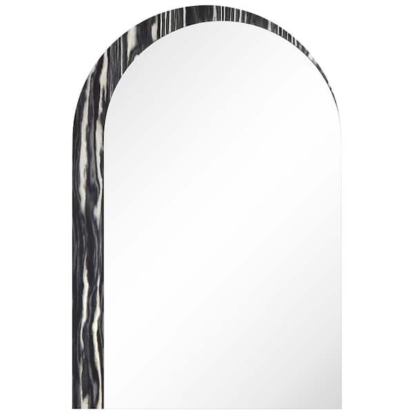 Empire Art Direct Arched Elegance Wall Mirror in., 36 in. x 24 in.  Arched Mirror Featuring an Exotica Stained Veneer Frame