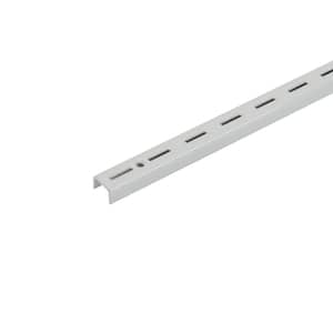 24 in. L - White Shelf Tracks Light Duty Vertical Rail