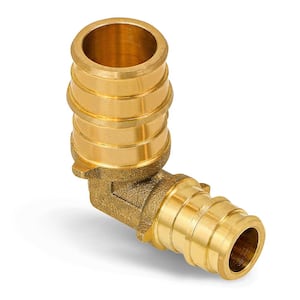 3/4 in. x 1/2 in. Reducing Elbow Pex Fitting, Expansion Pex A Elbow Lead Free Brass, 90° for Use in Pex A-Tubing