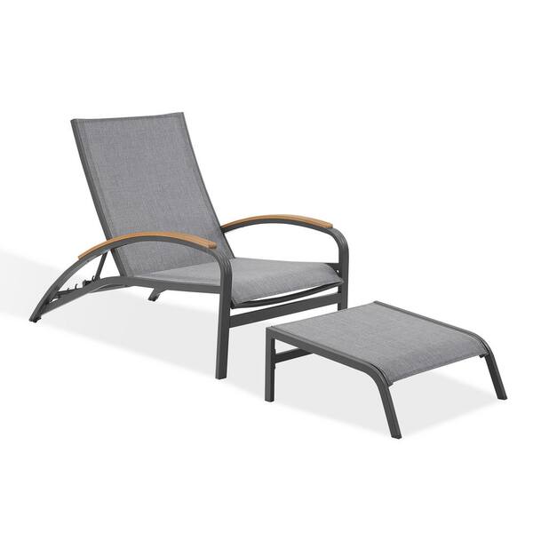 LAMMHULTS チェアー 2001 W450×D485×H740 1脚 ULAX FURNITURE 1-Piece Aluminum Outdoor Chaise Lounge with