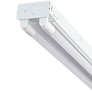 8 ft. 4-Light T8 LED Industrial Strip Light with 2000 Lumen DLC Flex Tubes