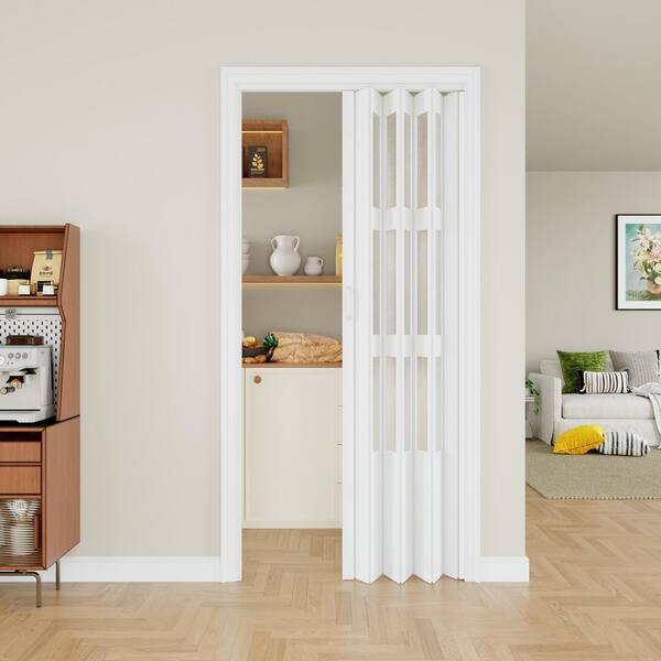 ARK DESIGN 38 in. x 80 in. White Dual Layer 3 Lite Frosted Acrylic