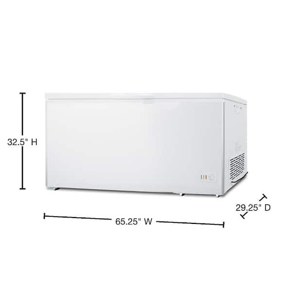 20.4 cu. ft. Manual Defrost Commercial Chest Freezer in White