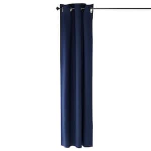 Dark Blue Grommet Blackout Curtain - 42 in. W x 84 in. L