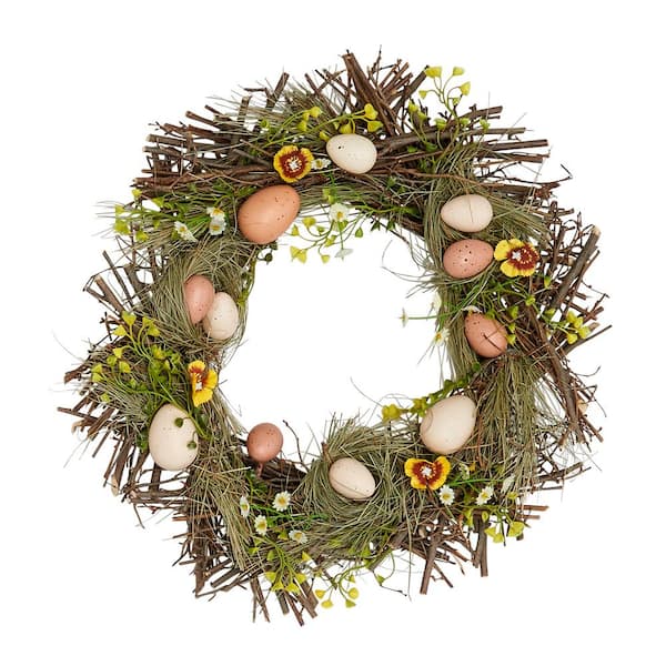 Worth Imports 15 in. Artificial Nested Egg Wreath
