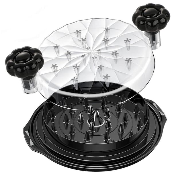 10 in. Meat Shredder Tool w/ Twist Mechanism, Visible Kitchen Gadget for Chicken, Beef, Ergonomic Handle, Anti-Slip Base