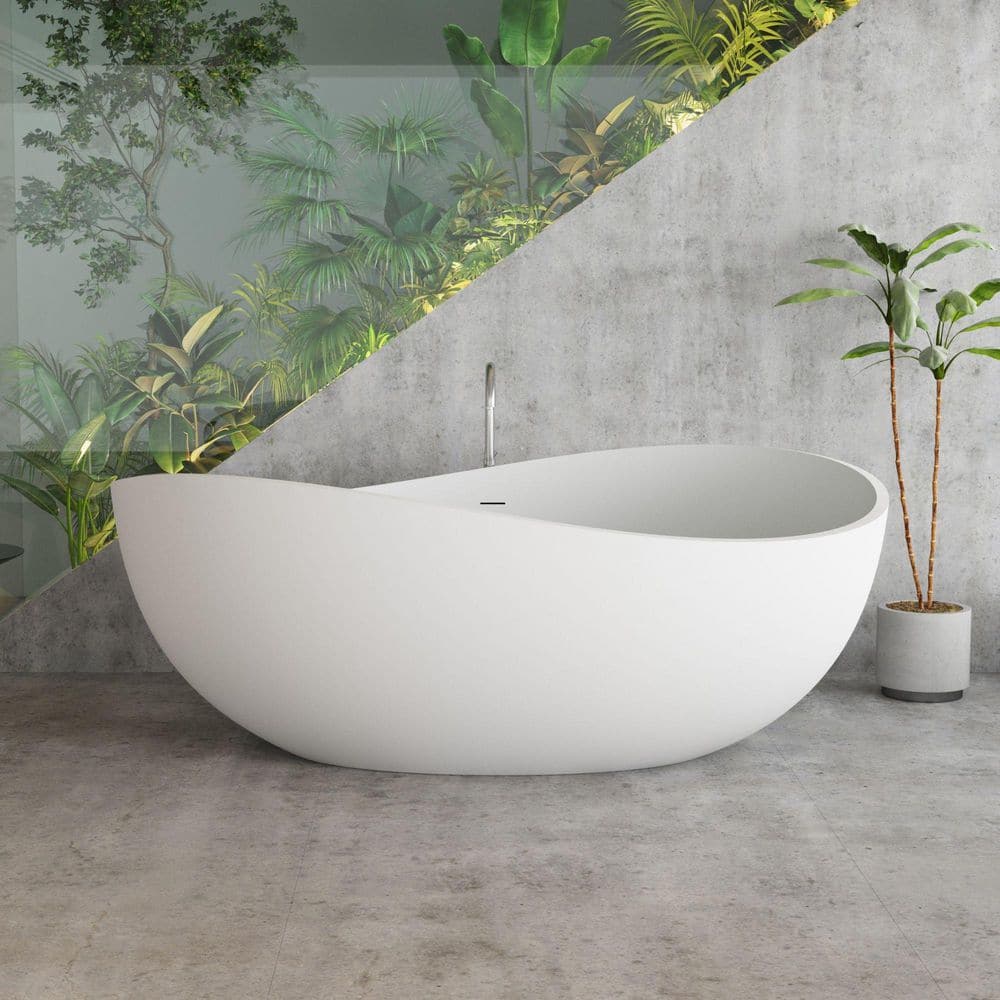 Reviews for Xspracer Wave 59 in. x 35 in. Solid Surface Stone Resin ...