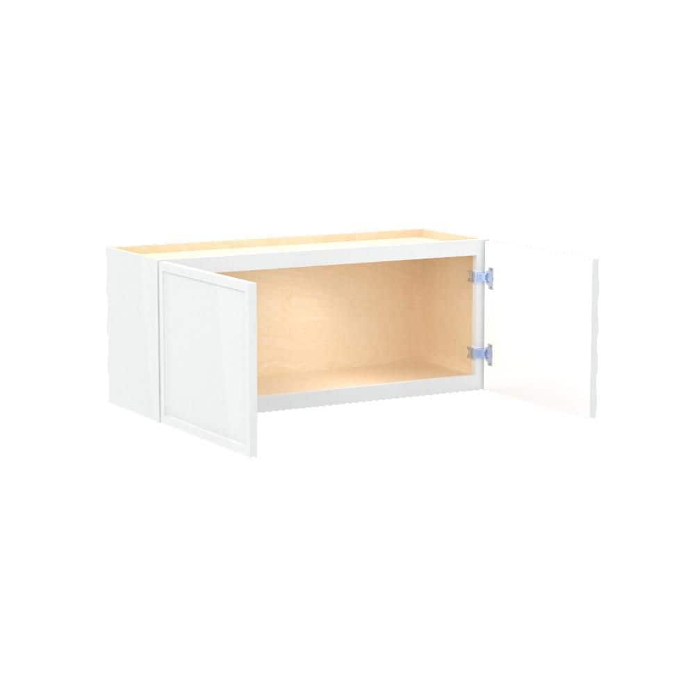 Franklin 33 in. W x 12 in. D x 15 in. H Assembled Plywood Wall Bridge Kitchen Cabinet in Vesper White with Soft Close price history on PriceWatchPro