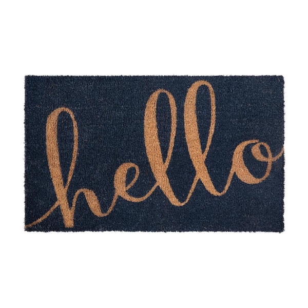 Carnegy Avenue 18 in. x 30 in. Navy/Natural Doormat