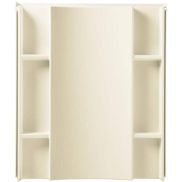 STERLING Accord 48 in. W x 74-3/4 in. H 1-Piece Direct-to-Stud Shower Back Wall in White