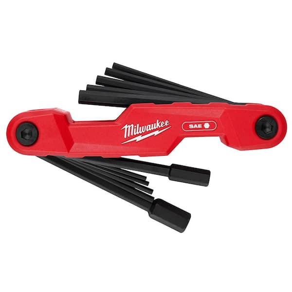 Milwaukee Electrician s SAE Folding Hex Key Set 11 Piece 48 22 2180 The Home Depot