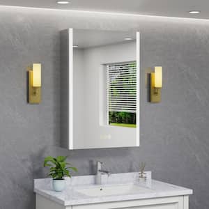 HBEZON Eos 16 in. W x 24 in. H Rectangular Aluminum Surface/Recessed ...