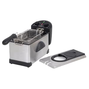 3.2 Qt. Stainless Steel Deep Fryer with Fry Basket