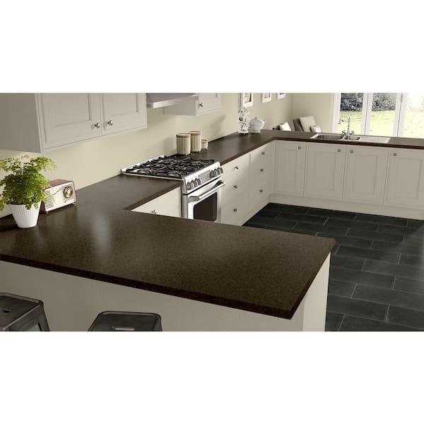5 ft. x 12 ft. Laminate Sheet in Milano Amber with Premium Quarry Finish