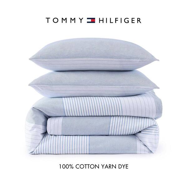 Tommy Hilfiger Modern Stripe 3-Piece White/Pale Blue/Dark Blue