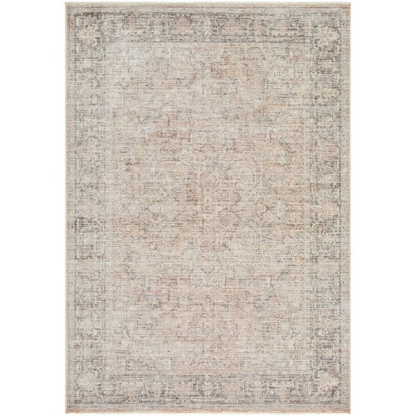 Galey Alix x Livabliss Maria Elena III Vintage Medallion Area Rug, 6'4 in. x 9' (6' x 9'), Brown