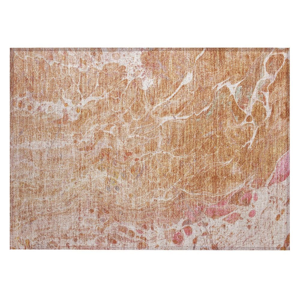 Chantille Machine Washable Indoor/Outdoor Abstract ACN2731 Salmon 3 ft. x 4 ft. Area Rug price history on PriceWatchPro