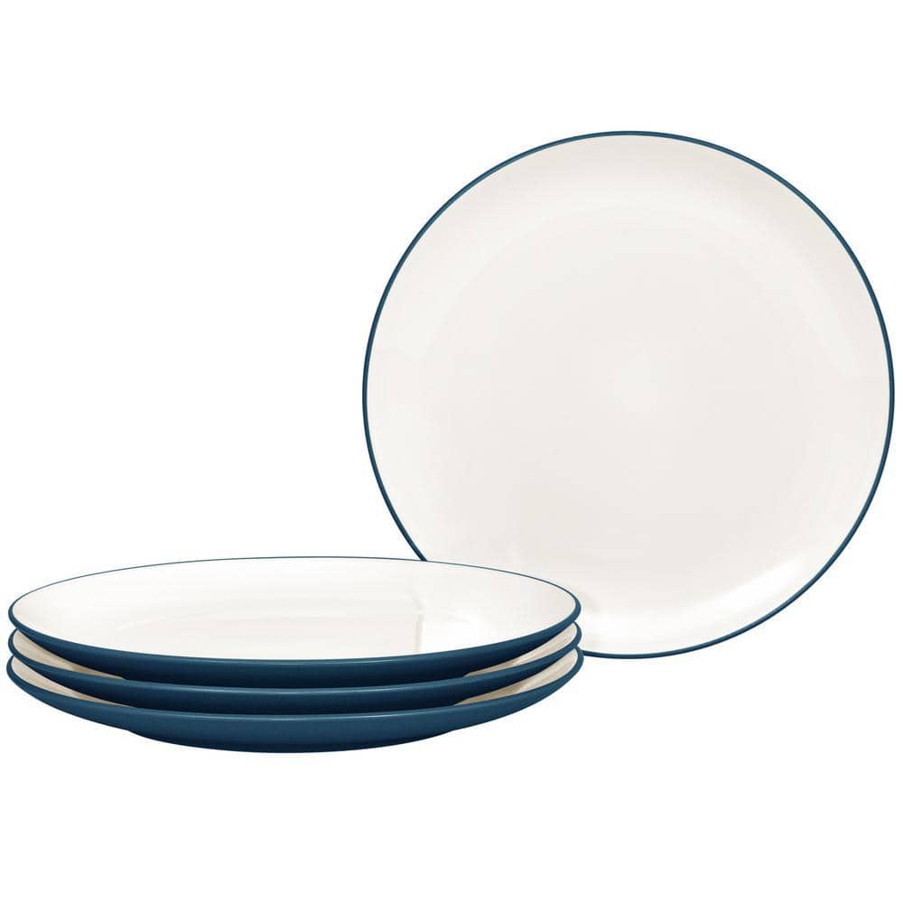 Noritake Colorwave Blue 8.25 in. (Blue) Stoneware Coupe Salad Plates, (Set of 4)