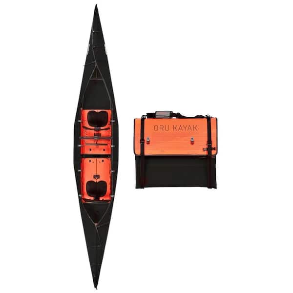 Oru Foldable Kayak Haven TT. 1 or 2 People. Stable, Durable, Lightweight, Lake and River, Beginner, Intermediate (Black)