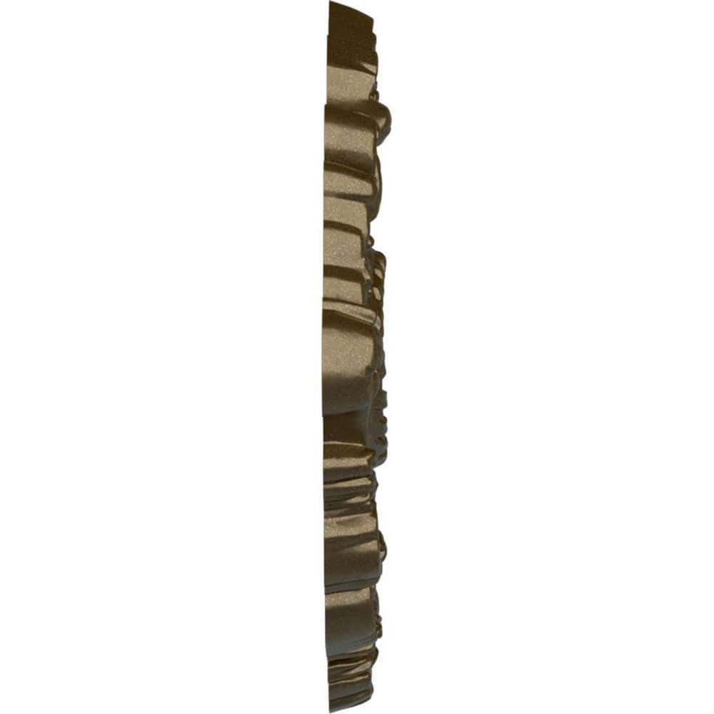 Kinsley Brass Flowing Leaf Ceiling Medallion, 30.38" x 20.75"