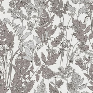 Ayla Wildflowers Grey Non Pasted Non Woven Wallpaper